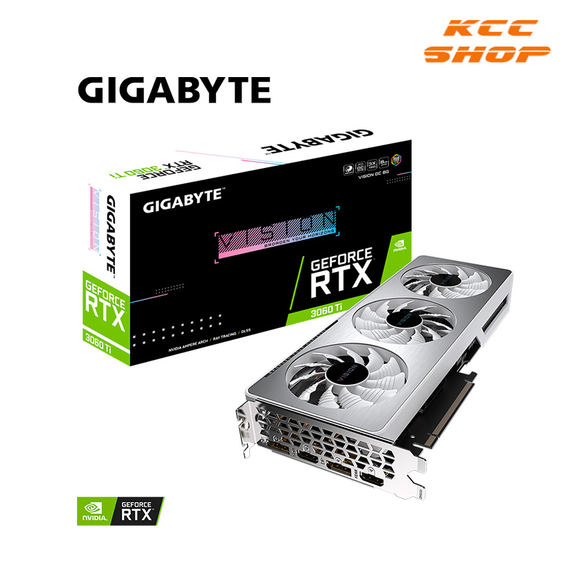 VGA Gigabyte RTX 3060Ti 8G GDDR6 Vision OC (GV-N306TVISION OC-8GD)