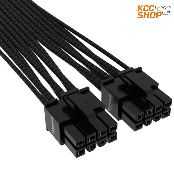 Dây cáp nguồn Corsair Premium Individually Sleeved 12+4Pin PCLE Gen 5 12VHPWR 600W type 4 (màu đen/CP-8920331)