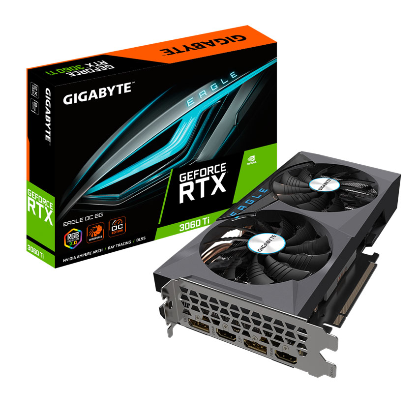 VGA GIGABYTE GeForce RTX 3060 Ti EAGLE OC 8G (GV-N306TEAGLE OC-8GD)