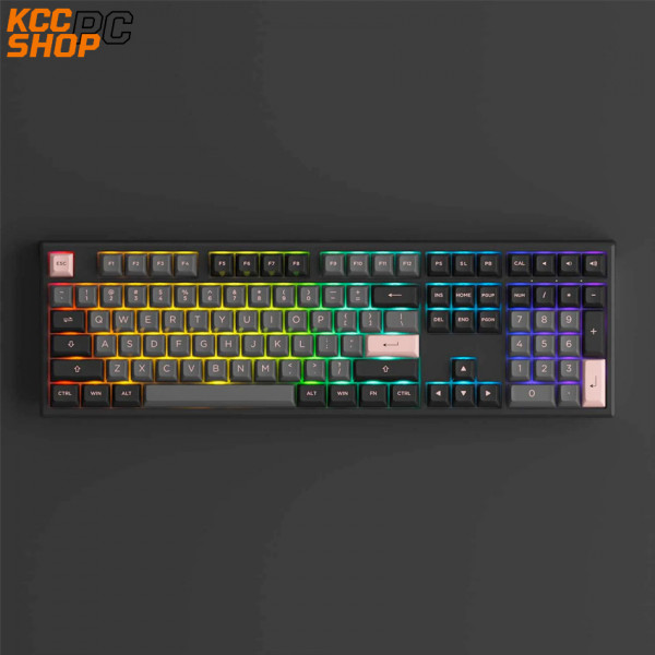 Bàn phím cơ AKKO MonsGeek MG108 Black & Pink (RGB / AKKO sw v3)
