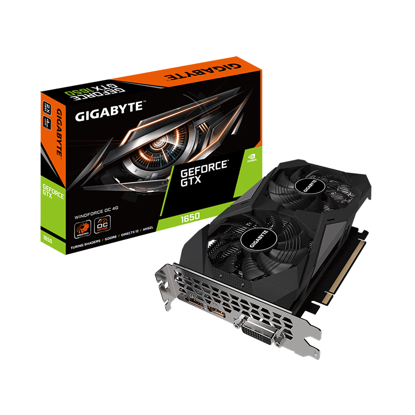 Card màn hình Gigabyte GTX 1650 D6 WINDFORCE 4GB ( N1656WF2OC-4GD )