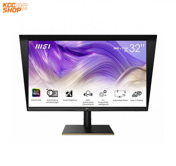 Màn hình MSI MS321UP Summit (32 inch/UHD/IPS/60Hz/4ms/400nits/HDMI+DP+USBC+SDCardReader)
