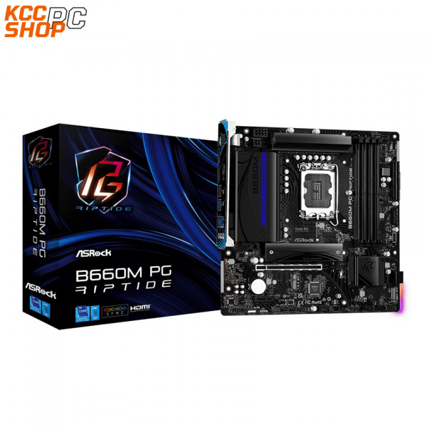 Mainboard ASROCK B660M PG Riptide (Intel B660, Socket 1700, M-ATX, 4 khe RAM DDR4)