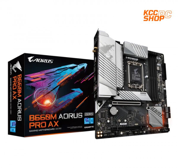 Mainboard GIGABYTE B660M AORUS PRO AX DDR5 (Intel B660 / LGA 1700 / 128 GB DDR5 / m-ATX)