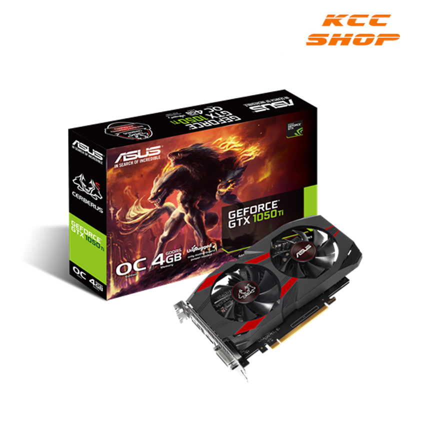 VGA Asus GTX 1050Ti Cerberus OC 4G GDDR5 (CERBERUS-GTX1050TI-O4G)