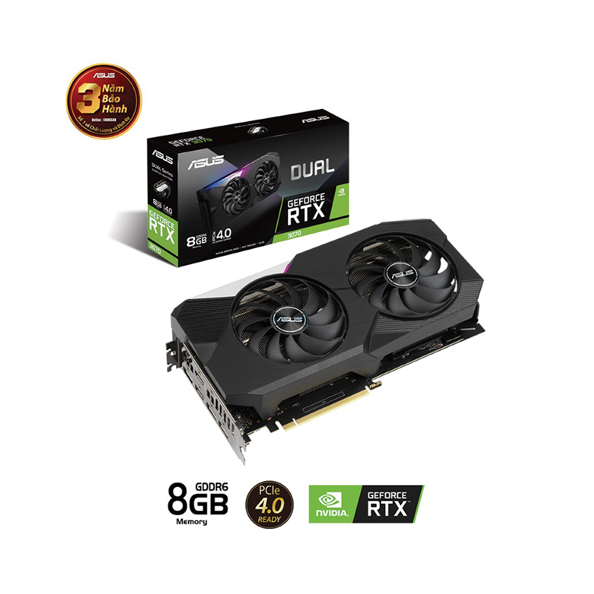 VGA ASUS DUAL GeForce RTX 3070 OC (DUAL-RTX3070-O8G)