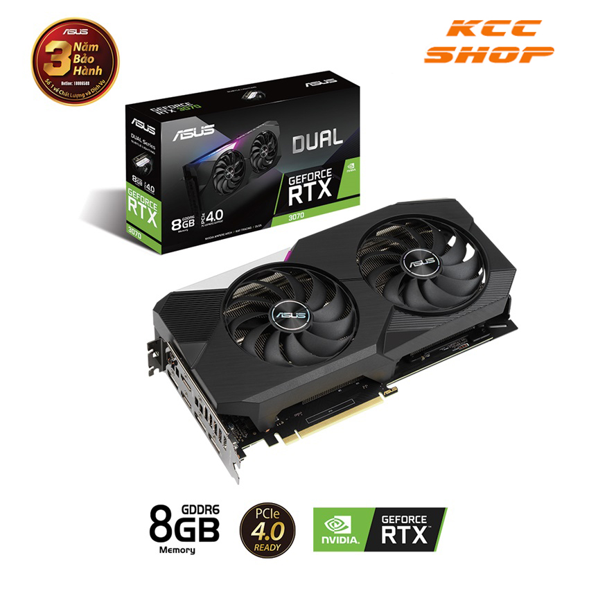 VGA ASUS DUAL GeForce RTX 3070 8GB (DUAL-RTX3070-O8G-V2)