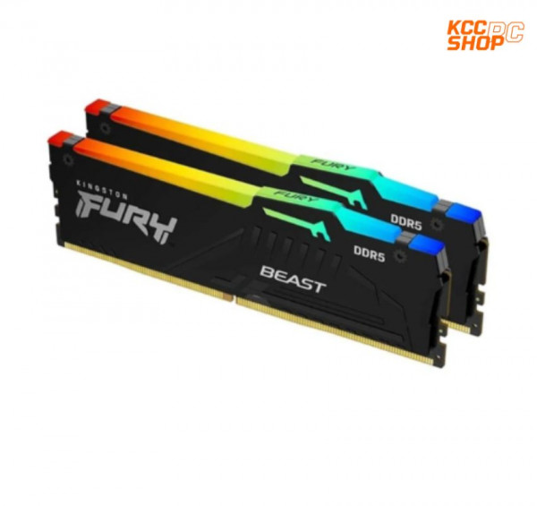 Ram Kingston FURY Beast RGB 64GB (2x32GB) DDR5 bus 5200Mhz (KF552C40BBAK2-64)