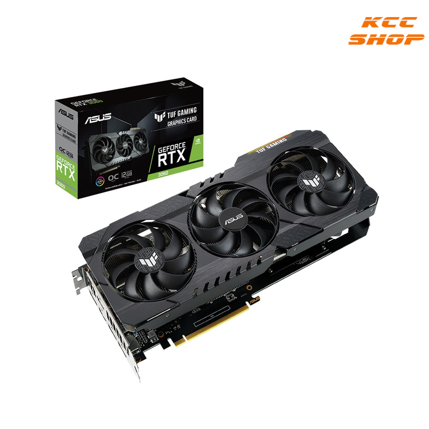 Card màn hình Asus TUF RTX 3060-O12G-GAMING (12GB GDDR6, 192-bit, HDMI +DP, 1x8-pin)