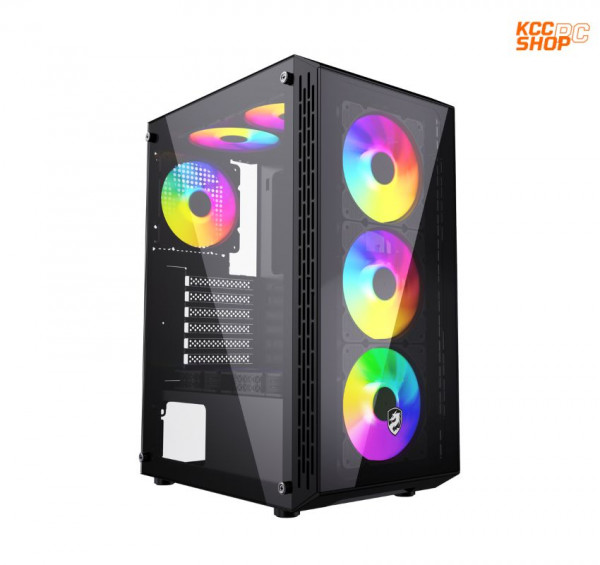 Vỏ Case Vitra PHANTOM A6 BLACK 3FAN RGB (ATX/Màu Đen)