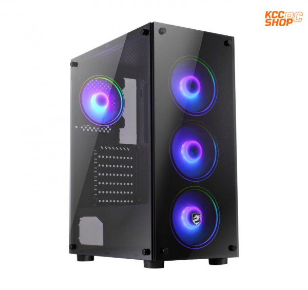 Vỏ Case Vitra POSEIDON G5 (Mid Tower / Màu Đen/ 3 Fan RGB)