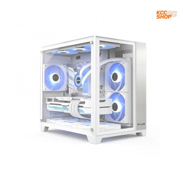 Vỏ Case Vitra CRYSTAL S1 WHITE M-ATX (Mini Tower/Màu Trắng)