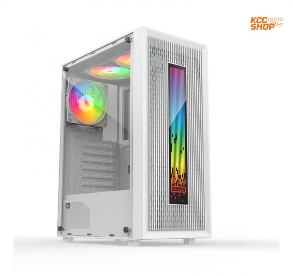 Vỏ Case Vitra CERES V308 ARGB 1 Fan RGB White (Mid Tower/Màu Trắng/Led ARGB/ Kèm sẵn 1 Fan RGB)