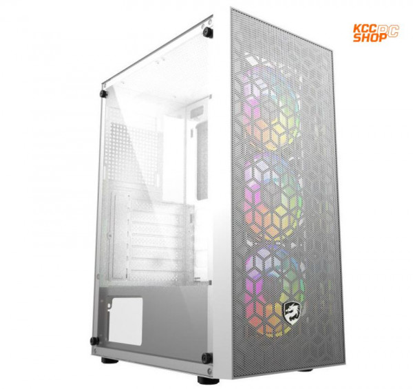 Vỏ Case Vitra PHANTOM A8 White 3Fan RGB (Mid Tower/Màu Trắng/Kèm sẵn 3 Fan RGB)