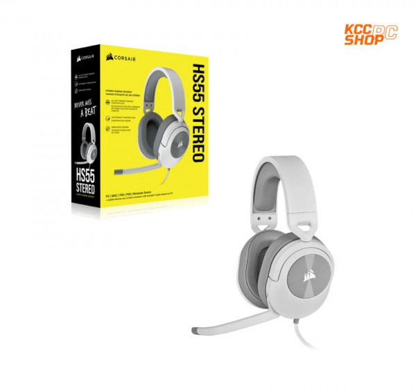 Tai nghe Corsair HS55 Stereo White (CA-9011261-AP)