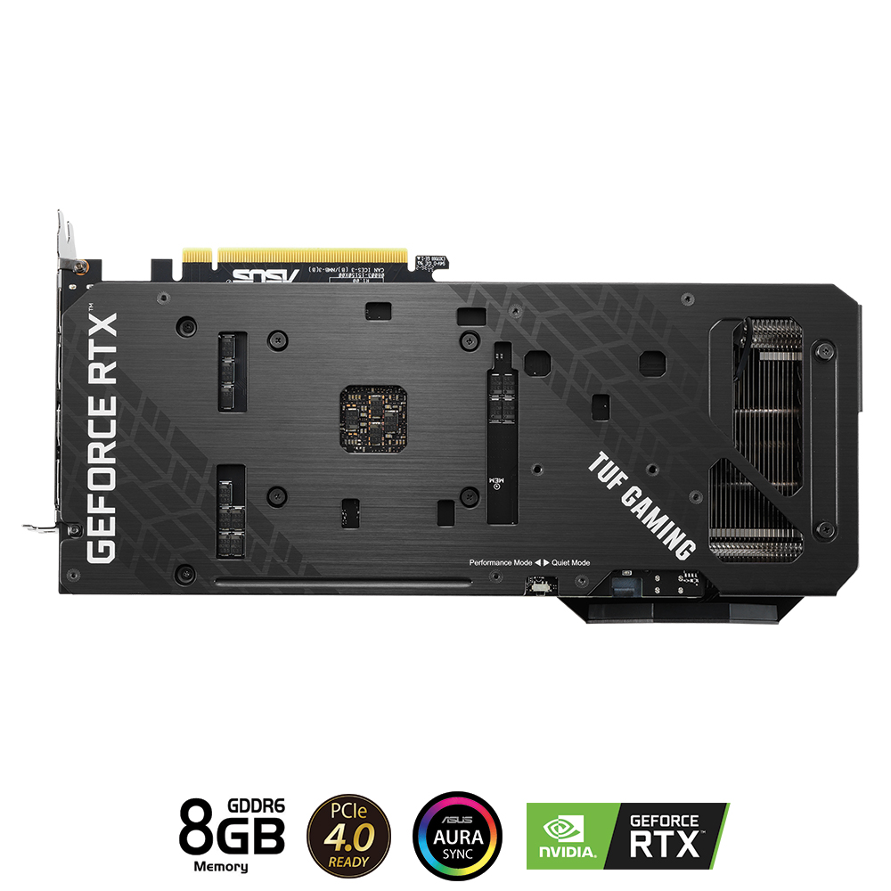 Card màn hình Asus TUF RTX 3060TI O8G Gaming V2 (8GB GDDR6, 256-bit, HDMI +DP, 1x8-pin)