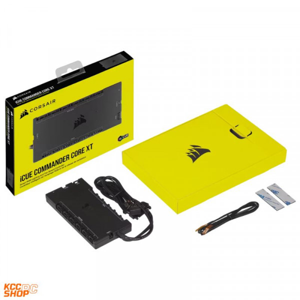 Bộ điều khiển quạt máy tính và dây đèn RGB Corsair Commander CORE XT (CL-9011112-WW)