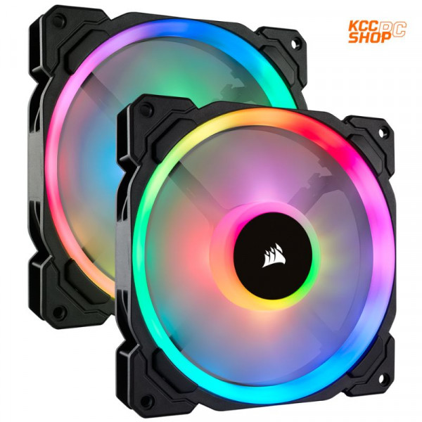 Bộ 2 quạt máy tính 140mm Corsair  LL140 RGB kèm Node PRO (CO-9050074-WW)