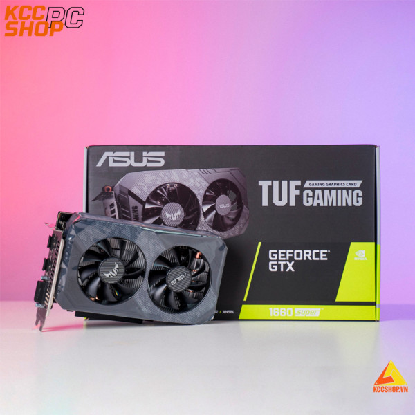 Card màn hình ASUS TUF GTX 1660 Super-O6G GAMING (6GB GDDR6, 192-bit, DVI+HDMI+DP, 1×8-pin)