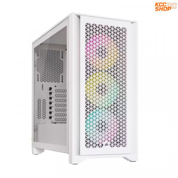 Vỏ máy tính Corsair iCUE 4000D RGB Airflow, True White (CC-9011241-WW)