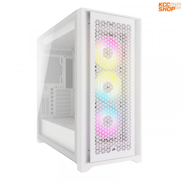 Vỏ máy tính Corsair iCUE 5000D RGB Airflow, True White (CC-9011243-WW)