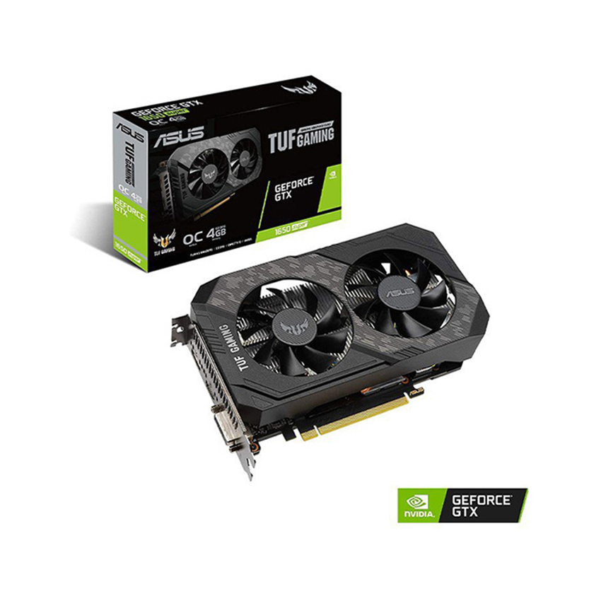 Card màn hình ASUS TUF GTX 1650 Super-O4G GAMING (4GB GDDR6, 128-bit, DVI+HDMI+DP, 1×6-pin)
