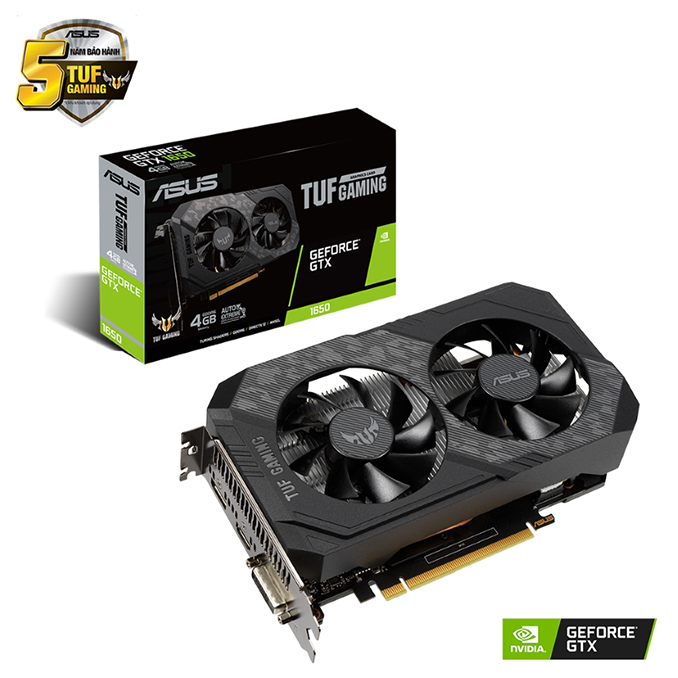 Card màn hình ASUS TUF GTX 1650 O4G GAMING ( TUF-GTX1650-O4GD6-P-V2-GAMING )