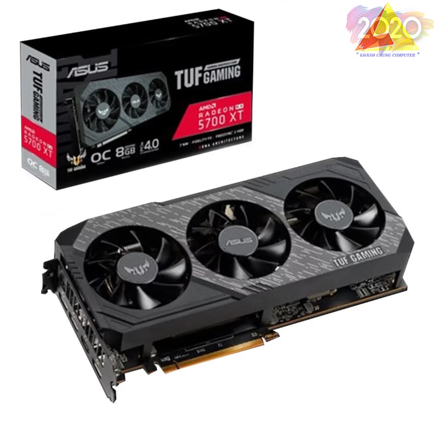 Card màn hình ASUS TUF GAMING X3 Radeon RX 5700 XT OC Edition-8G (8GB GDDR6, 256-bit, HDMI+DP)
