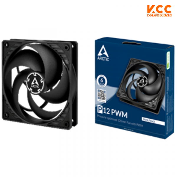 Quạt tản nhiệt Arctic P12 PWM Fan Black (ACFAN00119A)