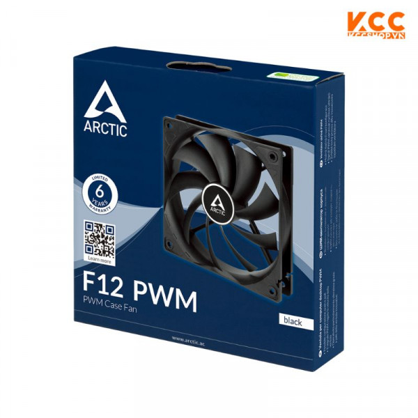 Quạt tản nhiệt Arctic F12 PWM Fan Black (ACFAN00203A)