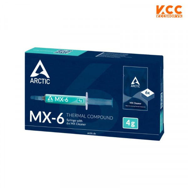 Keo tản nhiệt Arctic MX-6 4g Thermal Paste w/ 6pcs MX Cleaner (ACTCP00084A)