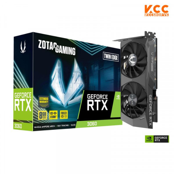 VGA Zotac Gaming RTX 3060 Twin Edge 8GB (8GB GDDR6, 128-bit, HDMI +DP)
