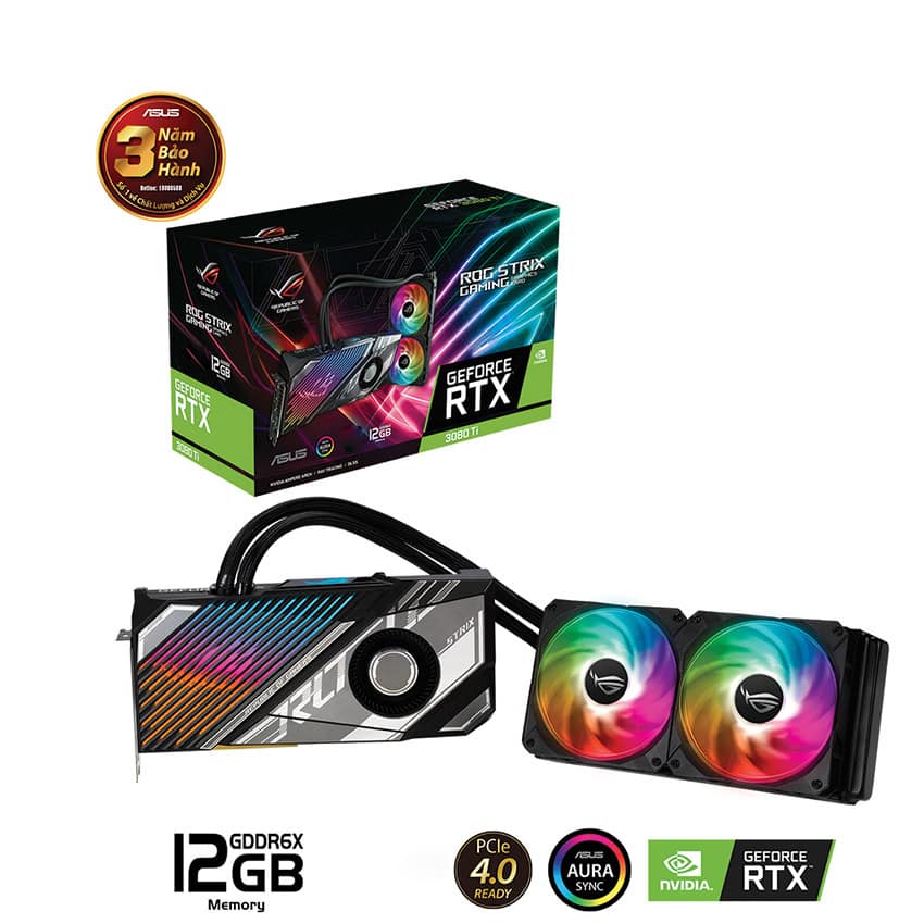 Card màn hình Asus ROG STRIX-LC-RTX 3080 Ti-12G-GAMING