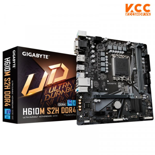 Mainboard Gigabyte H610M S2H V2 DDR4 (Intel H610, LGA 1700, M-ATX, 2 khe RAM DDR4)