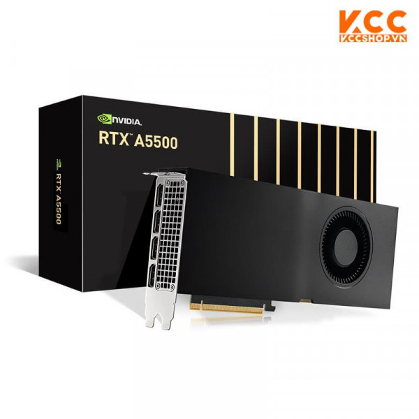 VGA Leadtek Nvidia RTX A5500 (24GB GDDR6, 320-bit, 4x DisplayPort, 1x 8-pin)
