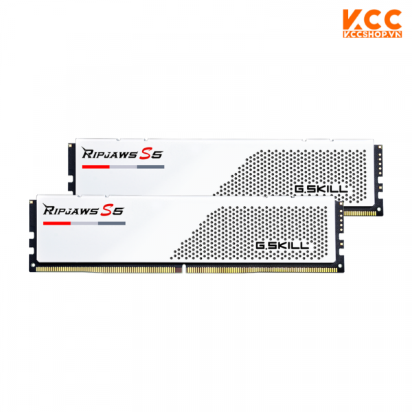 Ram G.Skill Ripjaws S5 32GB (2x16GB) DDR5 5200MHz White (F5-5200J4040A16GX2-RS5W)