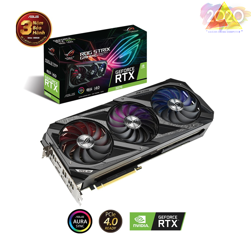 Card màn hình ASUS ROG STRIX RTX 3070 O8G GAMING