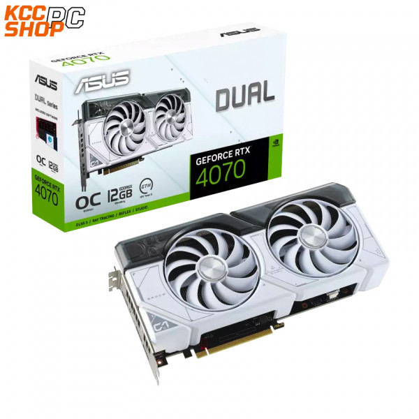 VGA ASUS DUAL RTX 4070 White OC Edition 12GB GDDR6X
