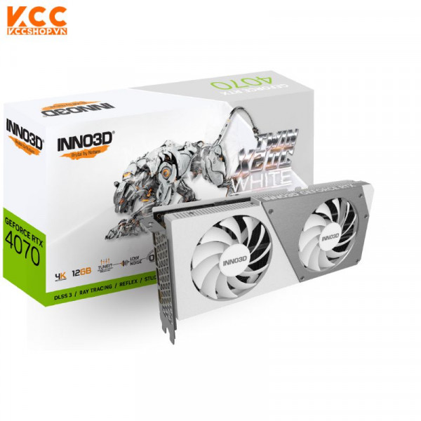 VGA INNO3D RTX 4070 TWIN X2 OC WHITE 12GB GDDR6X