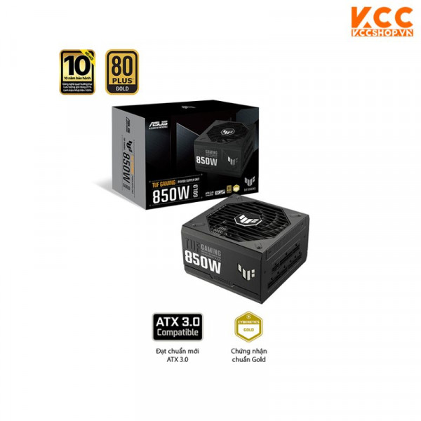 Nguồn Asus TUF Gaming 850W Gold ATX3.0 ( Pci Gen 5.0 /80 Plus Gold/Màu Đen/Full Modular)