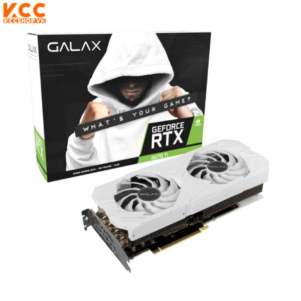 Card màn hình VGA Galax RTX 3070 Ti EX White(1-Click OC) – 8GB