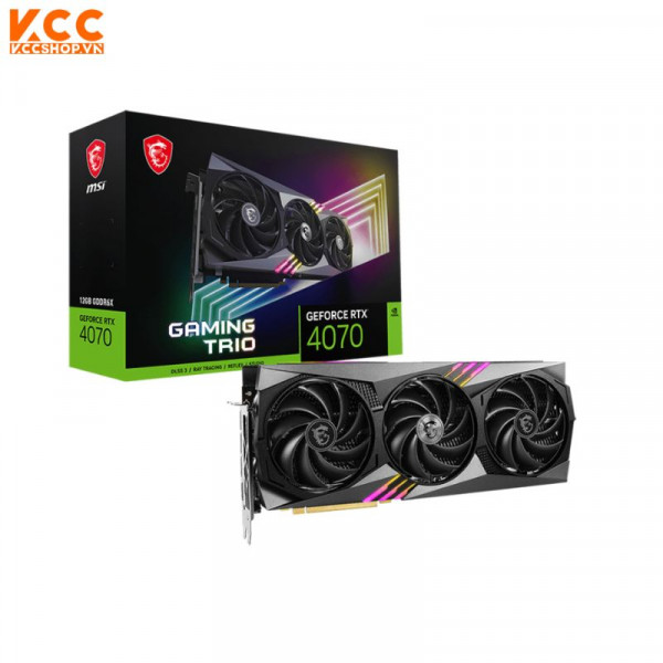 VGA MSI RTX 4070 GAMING TRIO 12G