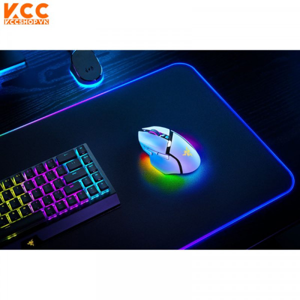 Chuột Razer Basilisk V3 Pro White (RZ01-04620100-R3A1)