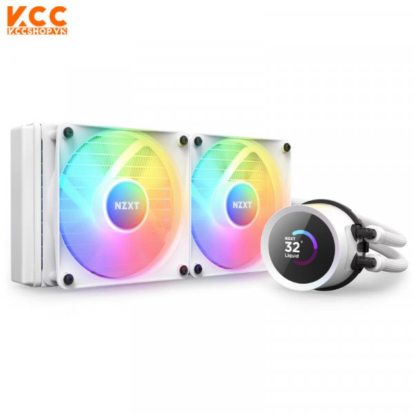 Tản nhiệt nước NZXT Kraken 240 RGB White (RL-KR240-W1)