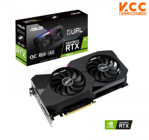 Card màn hình VGA ASUS DUAL RTX 3060 Ti O8G