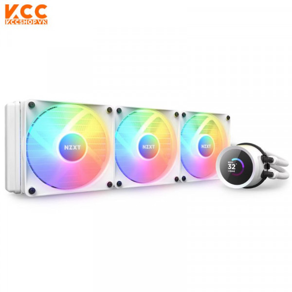 Tản nhiệt nước NZXT Kraken Elite 360 RGB White (RL-KR36E-W1)
