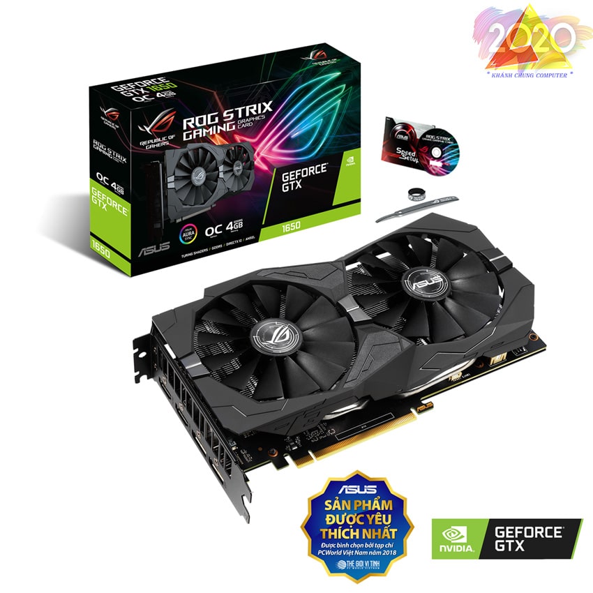 Card ASUS ROG-STRIX-GTX1650-O4G-GAMING