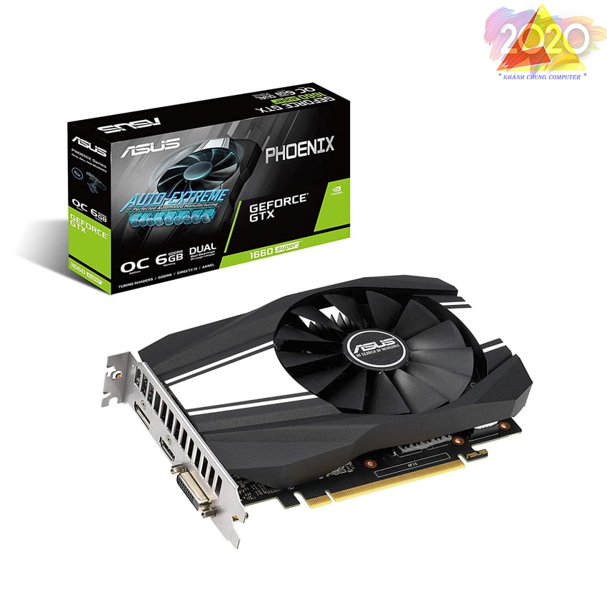 VGA ASUS Phoenix GeForce GTX 1660 SUPER OC (PH-GTX1660S-O6G)