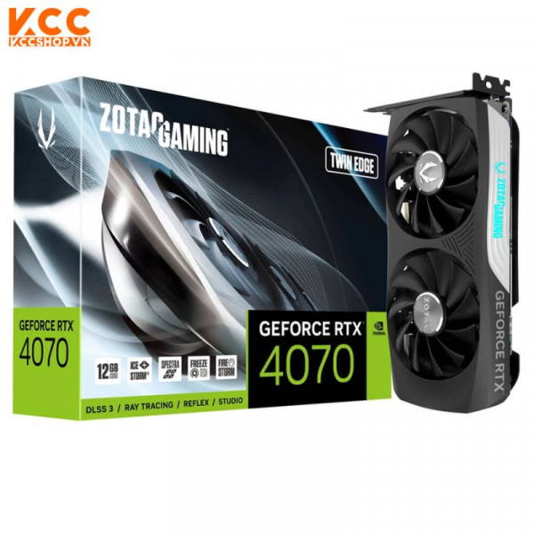 VGA ZOTAC GAMING GeForce RTX 4070 Twin Edge – 12GB GDDR6X