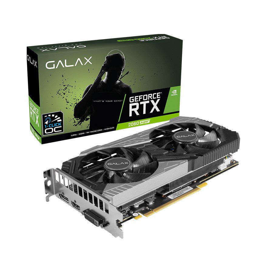 Card màn hình GALAX RTX 2060 Super (1 Click OC) Black
